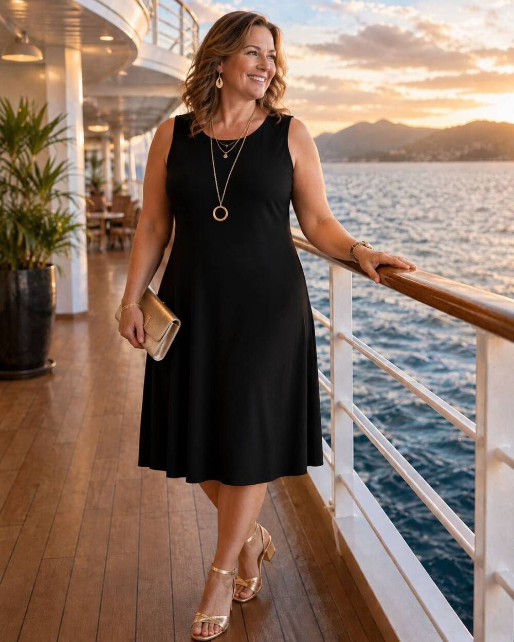 J Jill Wearever Womens Black Sleeveless Rayon Stretch Travel Midi Dress 2X
